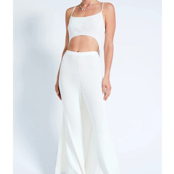 NWT DEVON WINDSOR Briar Top Off White Long Back XS - Picture 1 of 6